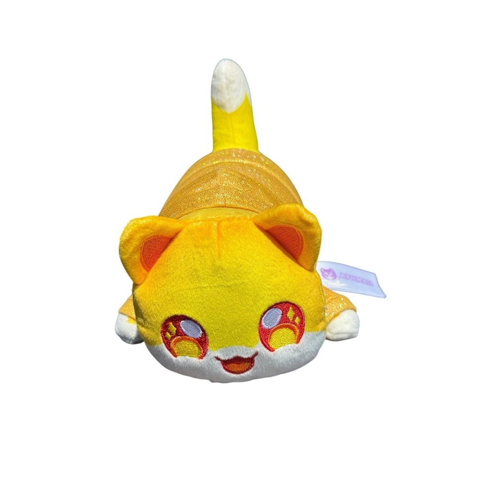 Aphmau MeeMeows Celestial Cat Mystery Plush Yellow Gold 6 Inch Excellent
